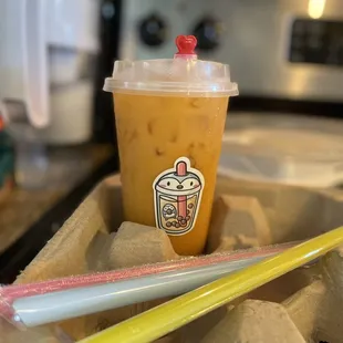 Thai tea- such adorable details!!