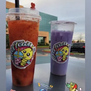 Mangonada x's 100 Taro drink -Delishhhhh