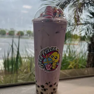 Taro Shake/Smoothie with Boba