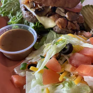 Mushroom Bacon Swiss Burger