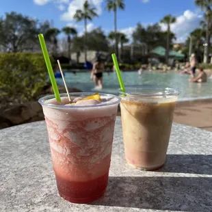 Berry Froze and Caribbean Colada