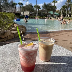 Berry Froze and Caribbean Colada