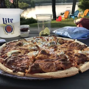 Sausage &amp; Onion 12&quot; pizza on house-made crust