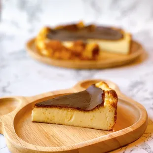 Basque cheesecake.