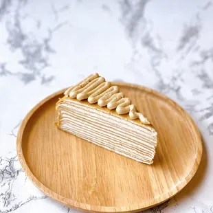 Pumpkin spice crepe cake.