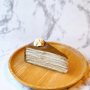 Buckeye crepe cake.