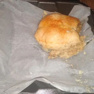 The whole thing was 1/4 the size of the takeout container.