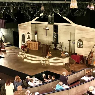 The stage prior to the show