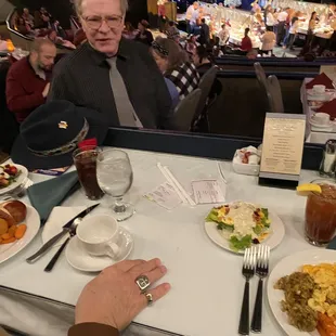 Full plates and Phil, great waiter!