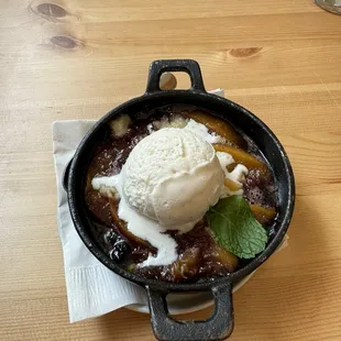 Peach &amp; Blueberry Crisp