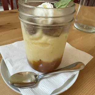 Salted Caramel &amp; Banana Budino