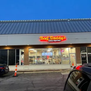 the outside of a restaurant