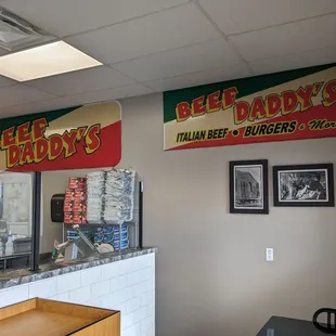 the interior of a restaurant