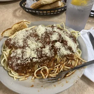 Delicious all you can eat spaghetti