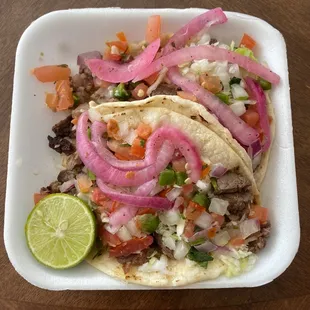 Carne asada tacos