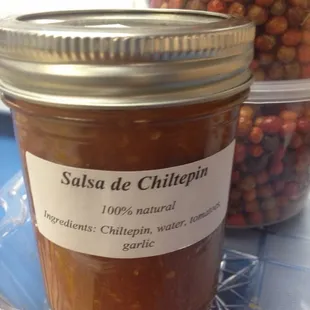 Salsa made from little chilis