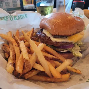 Delicious SUPER cheesy burger