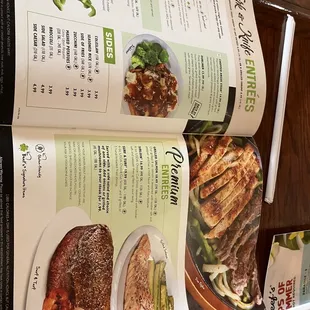 Entree menu section.