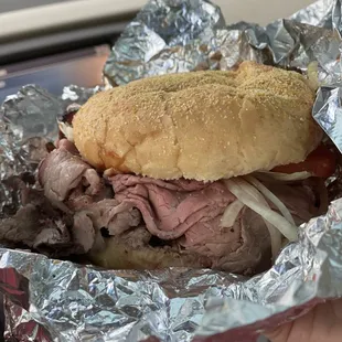 Pit Beef BBQ Sandwich
