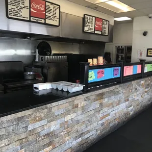 the counter