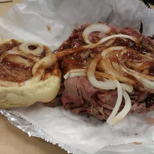 Large Pit Beef Sandwich