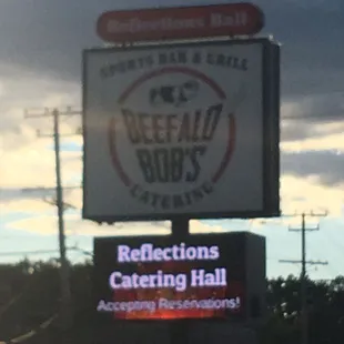 a sign