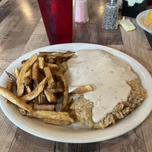 Large chicken fried steak.
