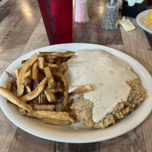 Large chicken fried steak.