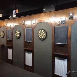 darts and darts on the wall