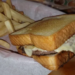Excellent patty melt.
