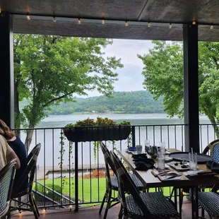 View from the upper patio