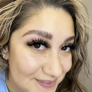 Lash extensions and brow lamination