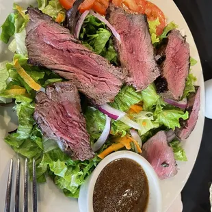 Steak salad for lunch