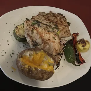 Grilled Chicken Breast with zucchini