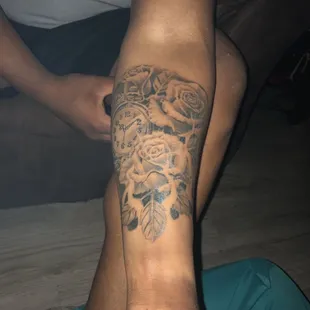 Start of a rose sleeve