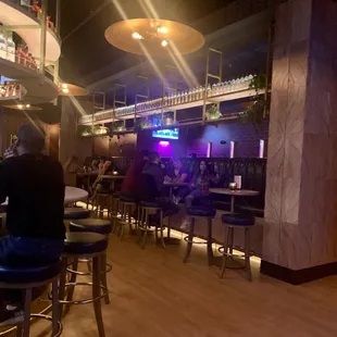 Indoor bar area