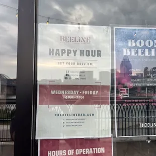 a sign in a window of a book store