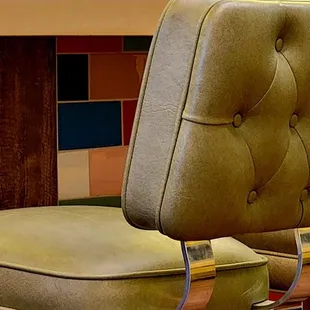 USB charging ports at the counter seating