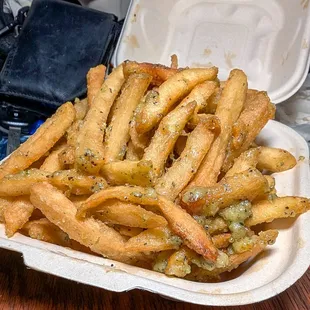 garlic fries $6.25