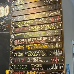 the menu