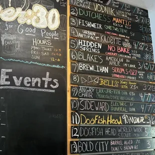 the menu