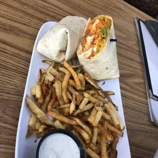 Buffalo chicken wrap