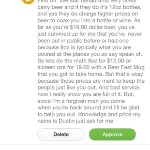 Managements way of handling poor customer experiences.