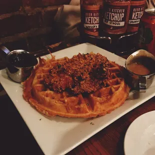 Chicken and Waffles Plate
