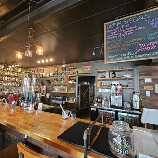 the bar and menu