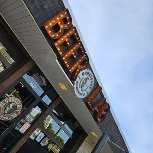the outside of the building