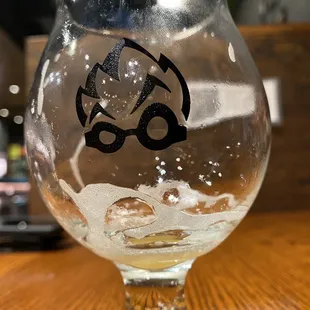 the logo glass