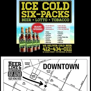 a map of downtown