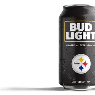 Now selling Bud Light 30 packs Steeler cans!