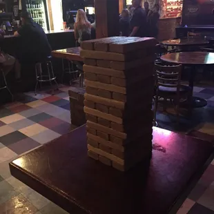 Massive Jenga game.
